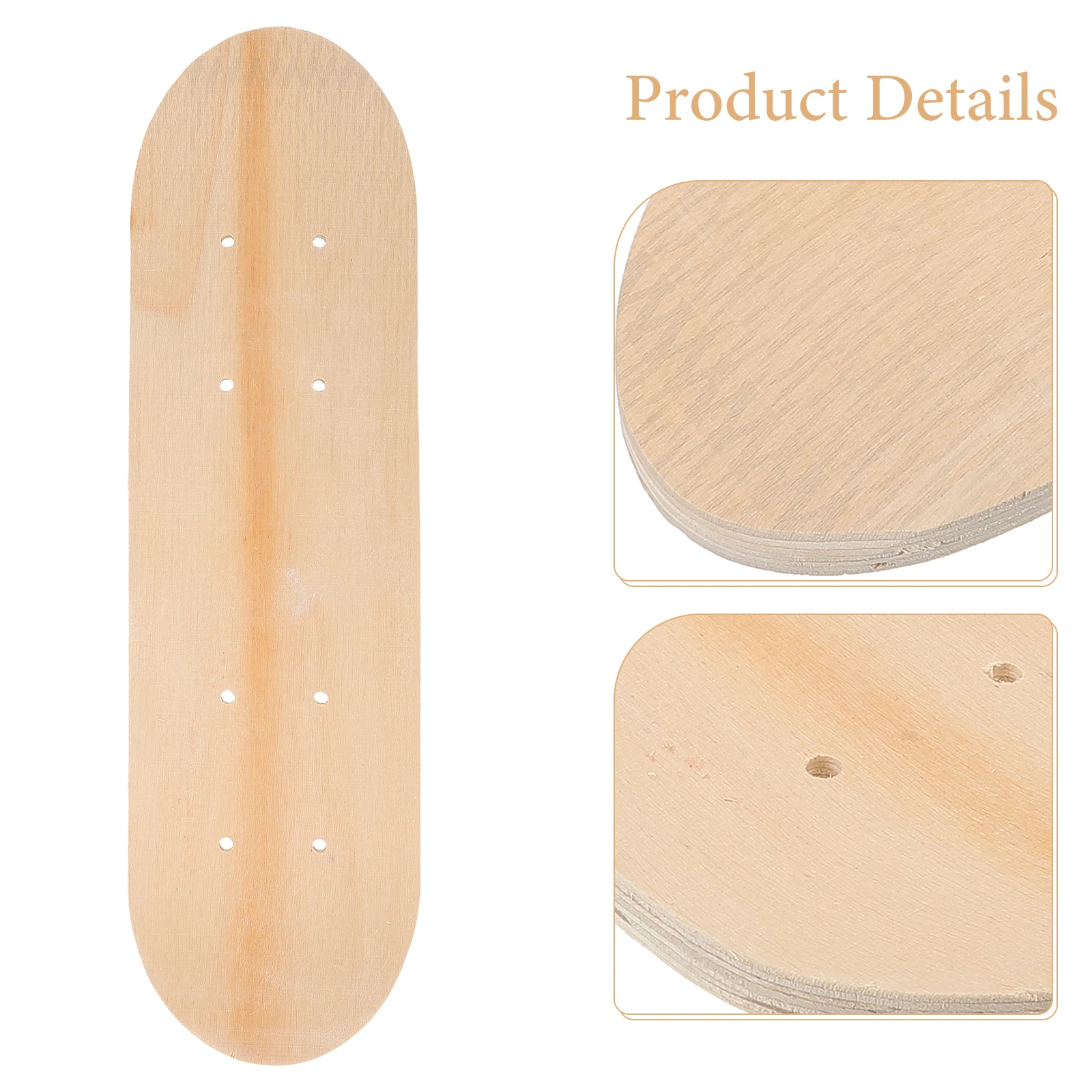 

DIY Hand Children Skateboard 43CM Maple Wood Unfinished Plain Boards For Kids Craft