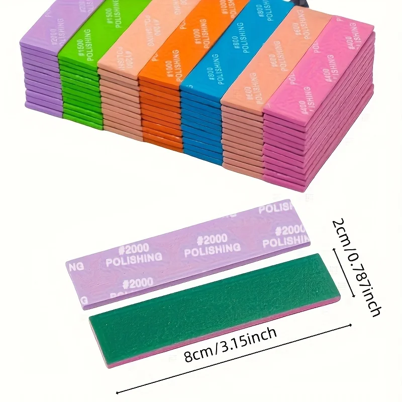 9-Piece Wet/Dry Silicon Carbide Sandpaper and Sponge Set - Heavy Duty #400 to #2000 Mesh Multi-Mesh Grinding and Polishing Kit