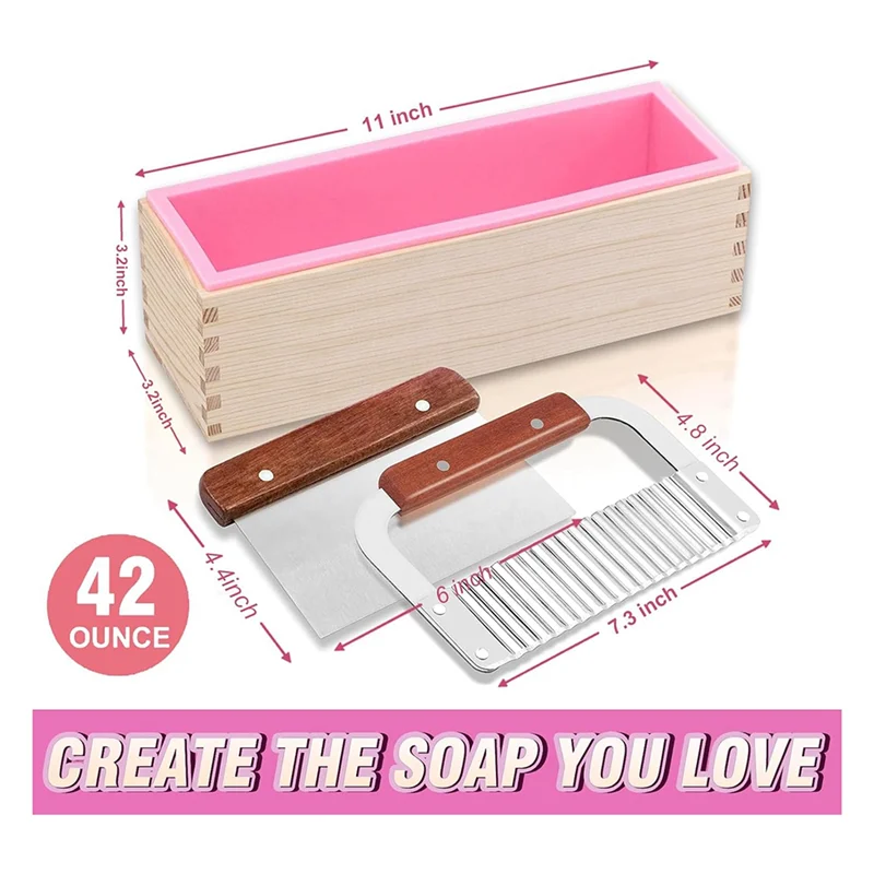 Soap Making Supplies Flexible Rectangular Bread Mold For Soap Making 47 Oz A 1Set