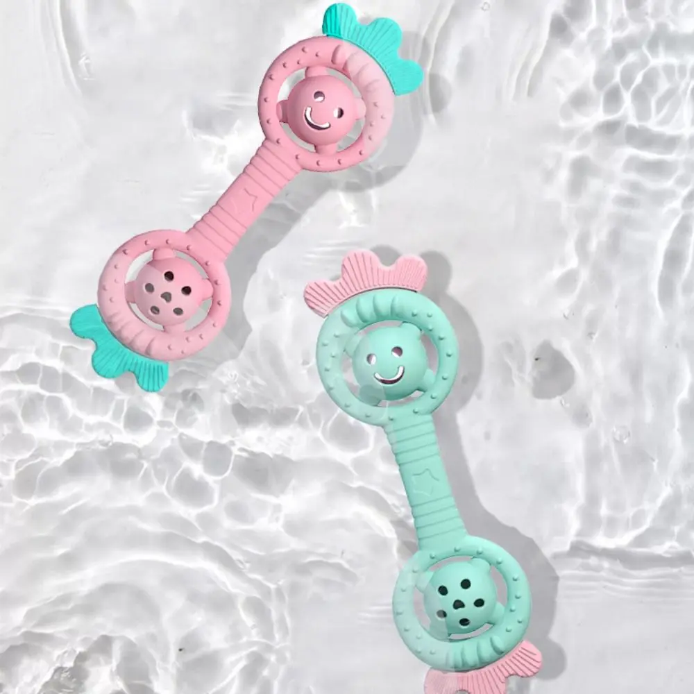 

Strawberry Teether Rattle Toy Cartoon Silica Gel Silica Gel Hand Bell Early Education Chewable Kids Bed Bell Mobile Cot