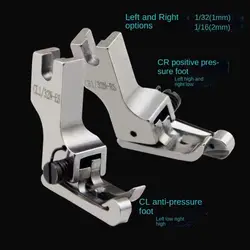 Sewing Accessories Left Right Compensating Presser Foot Shirt Press Collar Pressing Edge Topstitching Hemmer Presser Foots