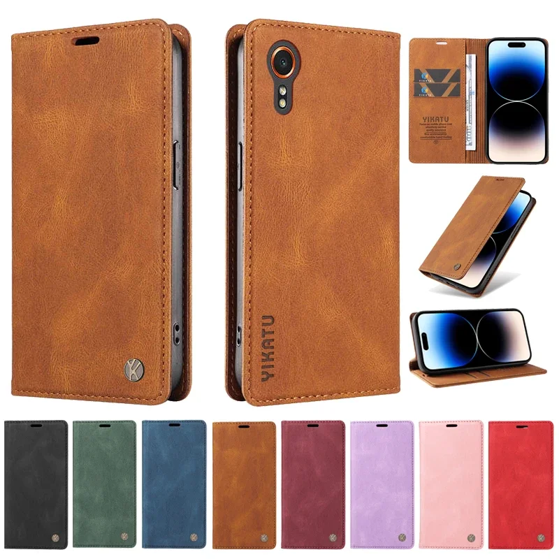 

Luxury Wallet Leather Protect Case For Samsung Galaxy Xcover7 M15 F15 A55 A35 A15 A25 5G A05 A05S G556B Case Magnetic Flip Cover