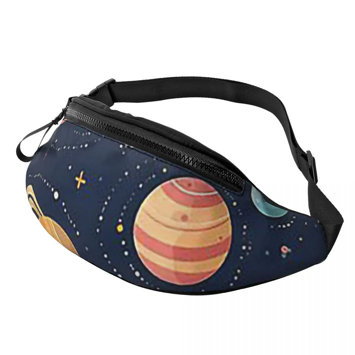 Solar System Space Planets Universe Waist Bag for Women Men Crossbody Fanny Pack Running Phone Money Pouch