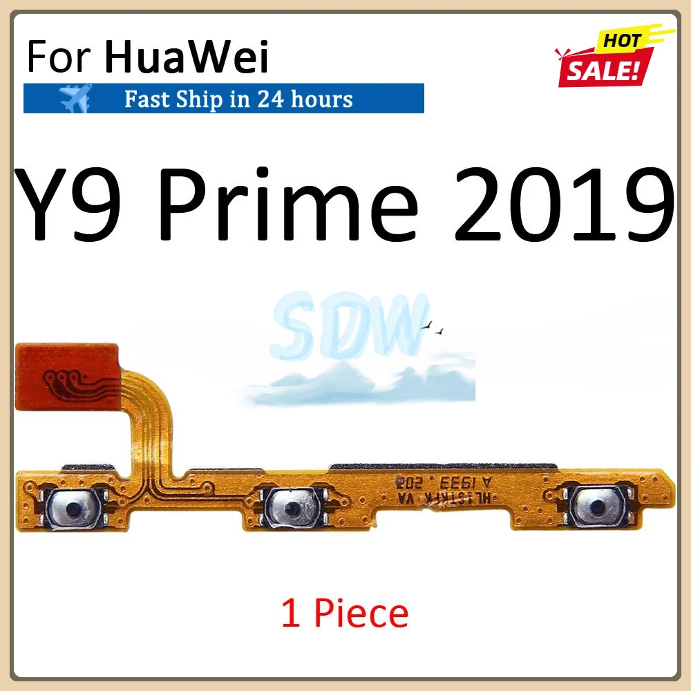 Power ON OFF Mute Switch Control Key Volume Button Flex Cable For HuaWei Y9 Y7 Y6 Pro Y5 Lite Prime GR5 2017 2018 2019 Parts