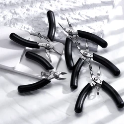 Stainless Steel Mini Jewelry Pliers Needle Nose Pliers Round Nose Pliers Wire Cutter for Jewelry Making Repair DIY Hand Tools