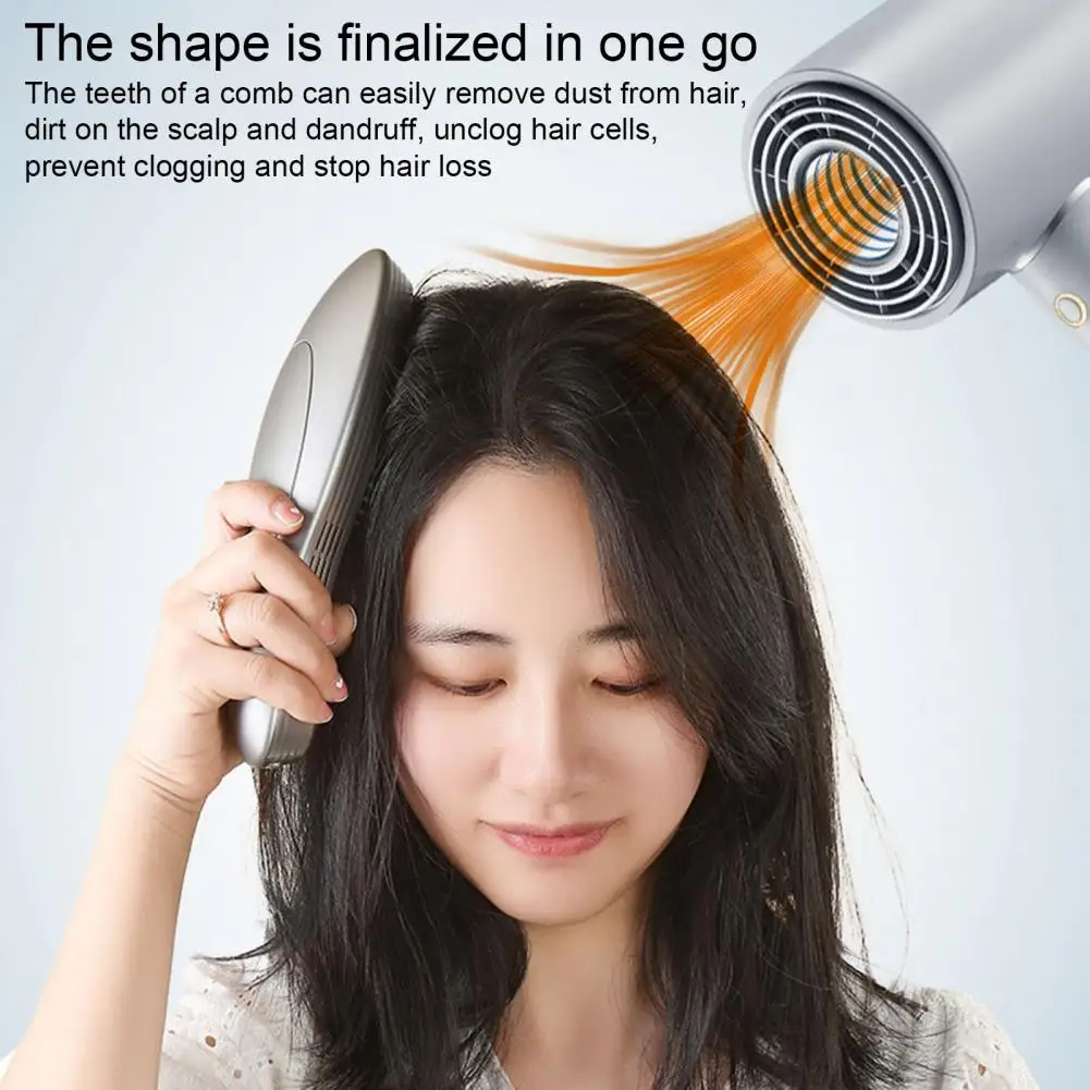 

Электрическая щетка для укладки волос, вакуумная расческа для удаления перхоти и расческа для увеличения объема с массажем кожи головы, портативный инструмент для быстрой зарядки типа C