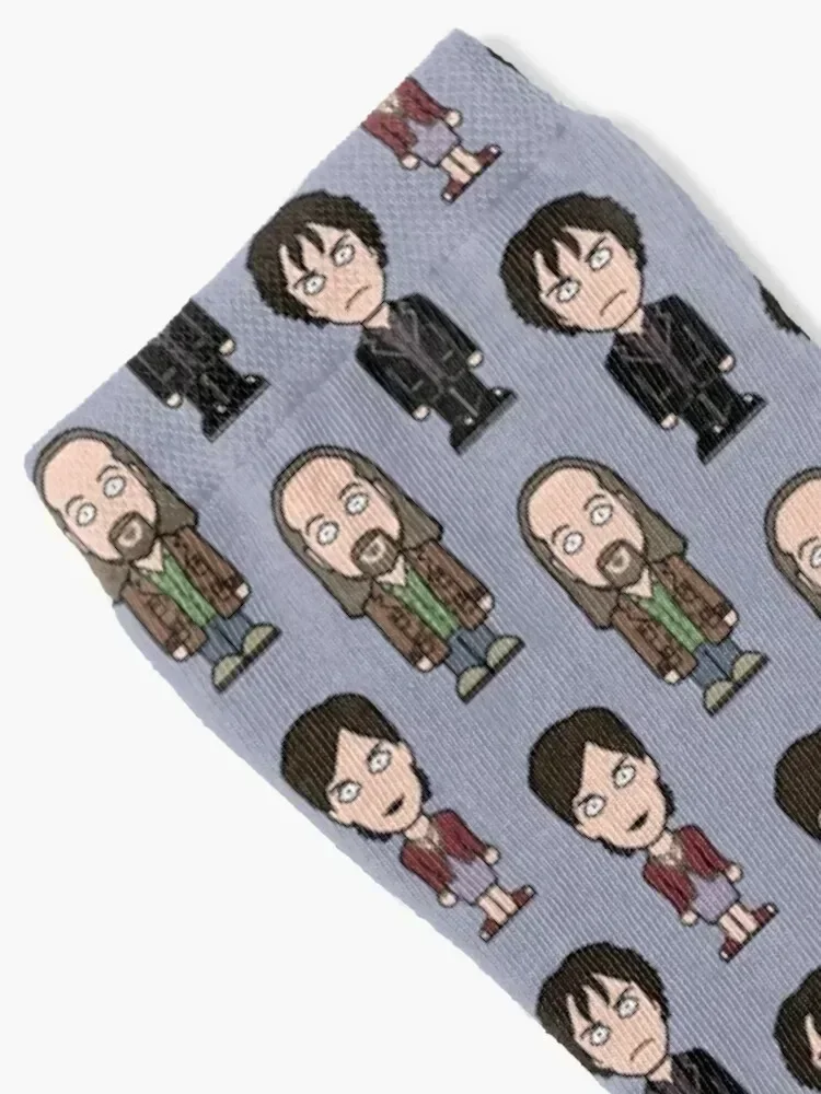 Team Black Books Socks Christmas Hiking boots funny sock halloween Socks For Girls Men's