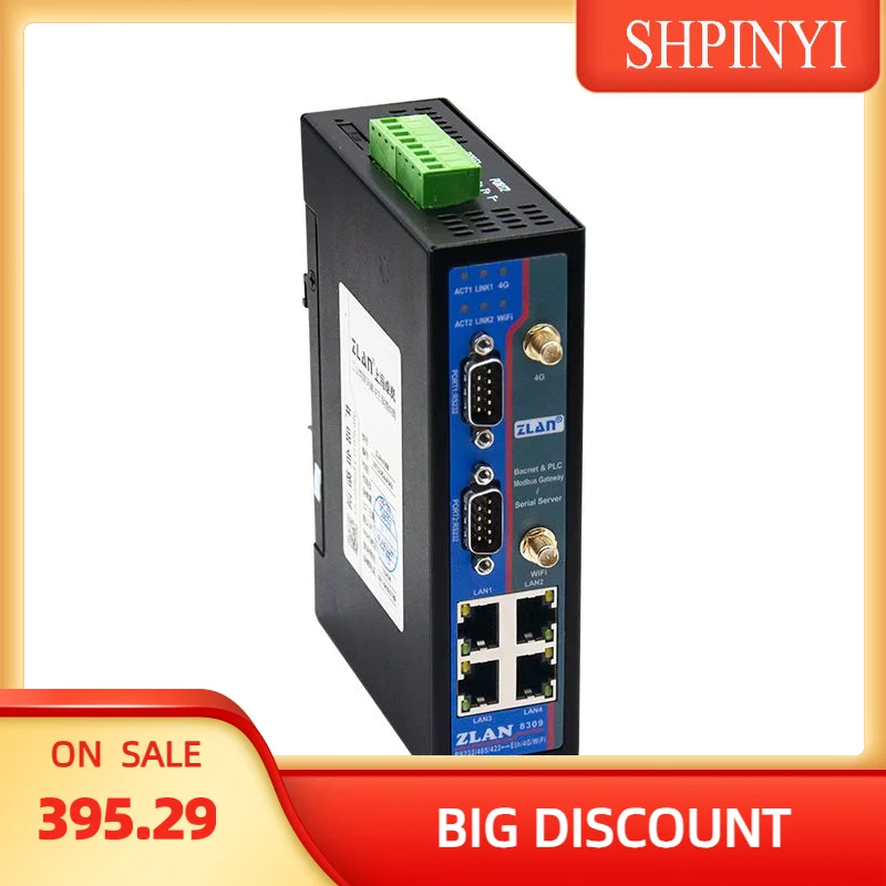Шлюз IoT от производителя с интерфейсом Modbus/Support RS232/485 до RJ45/WIFI/4G ZLAN8309