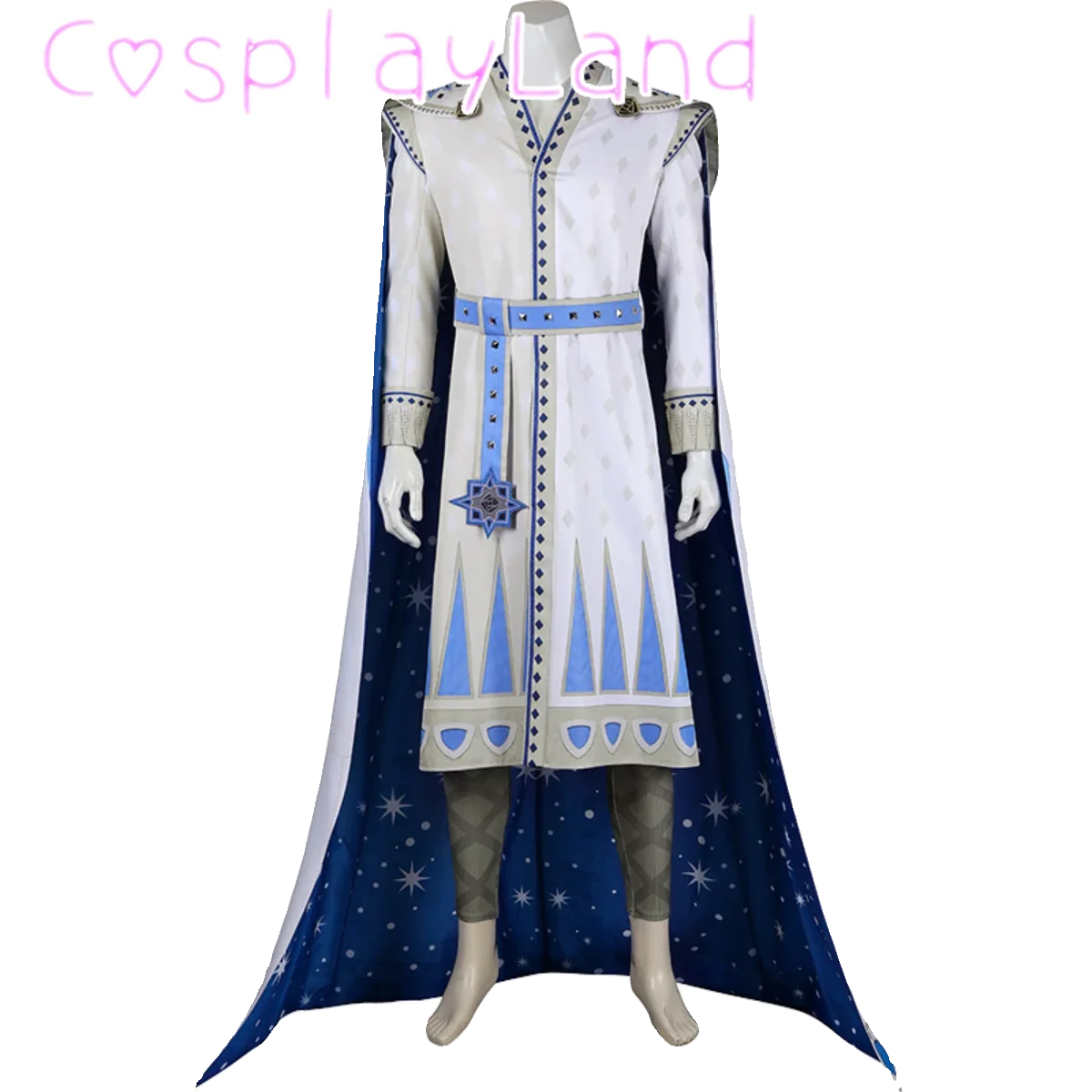 

King Costume Coat Cloak Suit for Man Movie Wish Cosplay Halloween Carnival Party Uniform Outfit Comic Con Cos Roleplay Men Suit