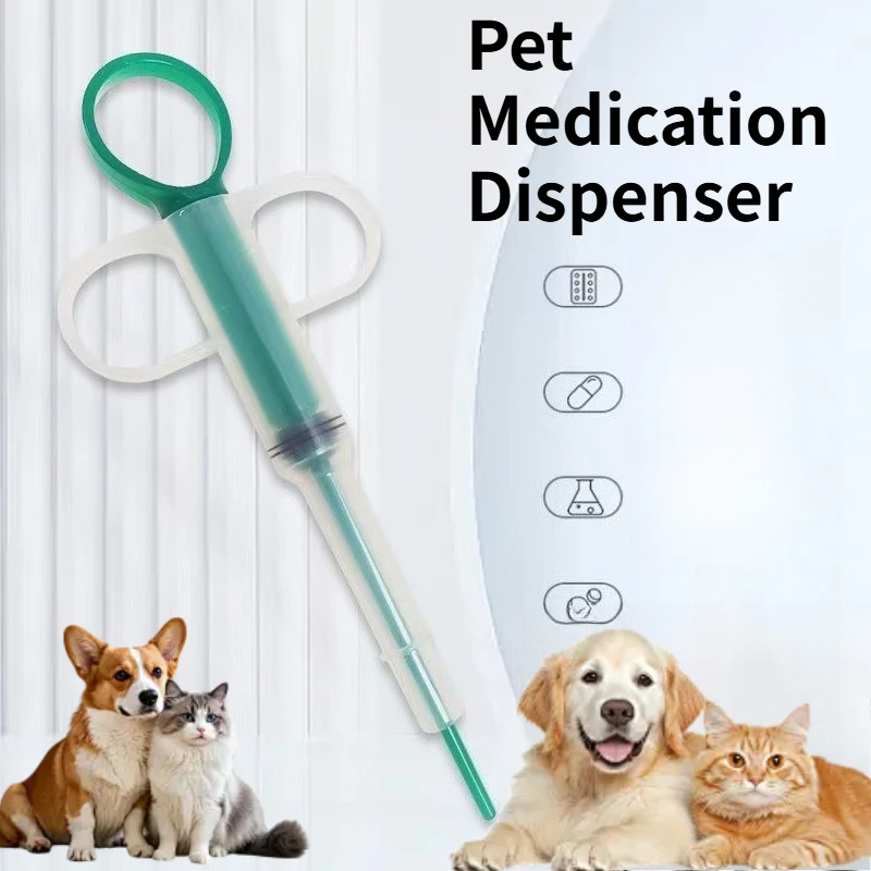 Pet Medication Feeder, Solid Liquid Assisted Needle Feeding for Cats and Dogs Pet Supplies Medication Stick