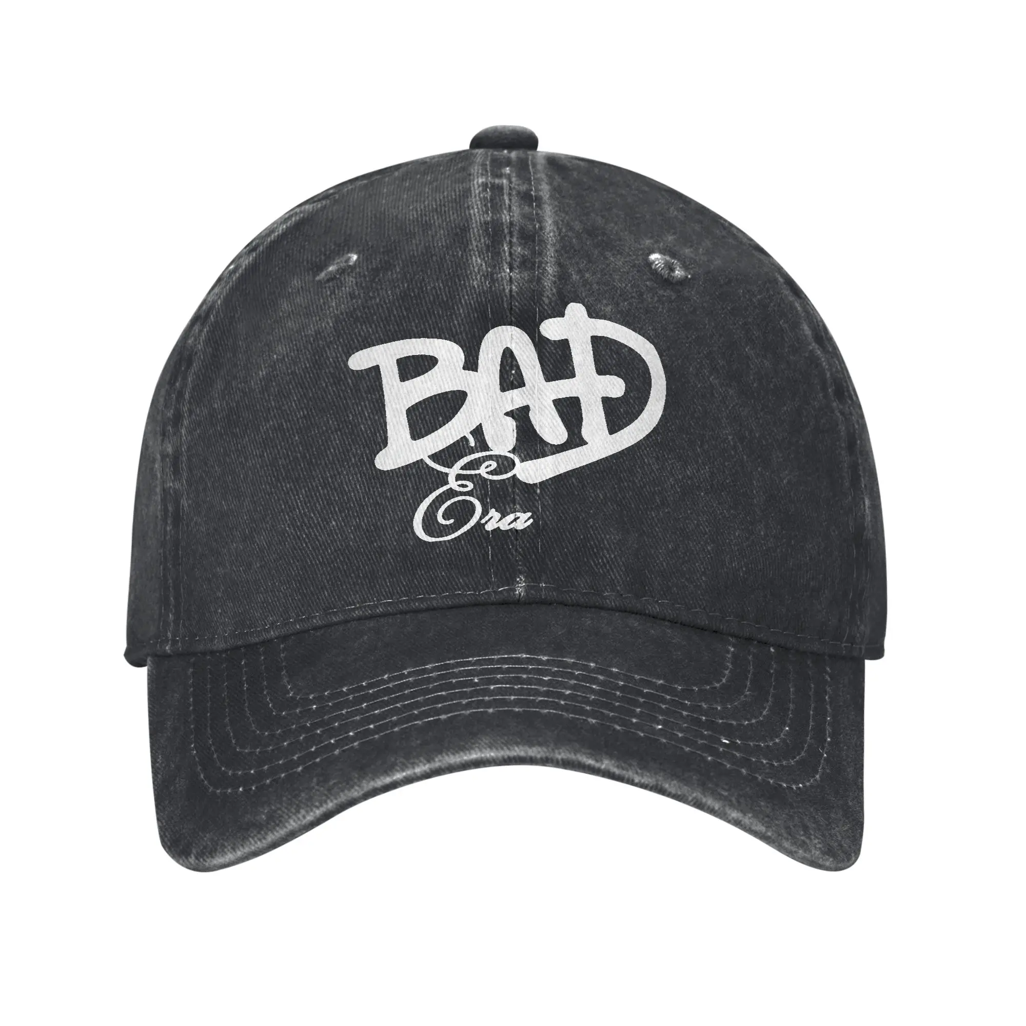 MJ Bad Album Washed Baseball Cap  Casual Sun Trucker Hat Summer Couple Women Outdoor Gym Snapback Cap