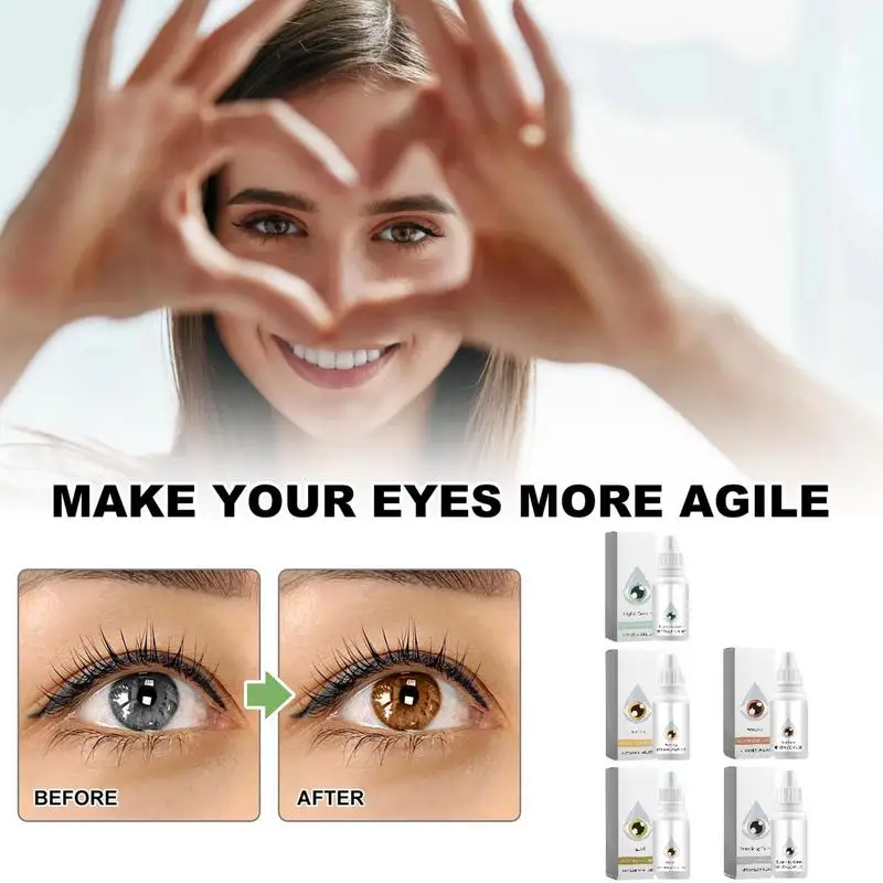 NEW 10ml Color Changing Eye Drops Lighten And Brighten Eye Safe 5 Gentle Colors And Your Color