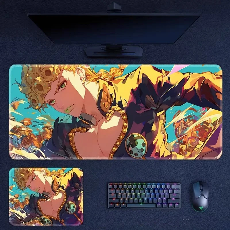 

Japanese Anime JoJo's Bizarre Adventure Leather Table Mat Mouse Mat Extra Large Cartoon Placemat Male Gamer Pixiv PC