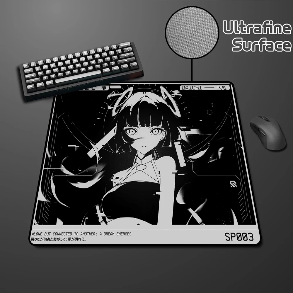 400x450 E-Sports Anime Girl Mouse Pad Gaming Uitrafine Surface Mousepad Gamer Carpet Large Keyboard Mat Desk Protector Mausepads