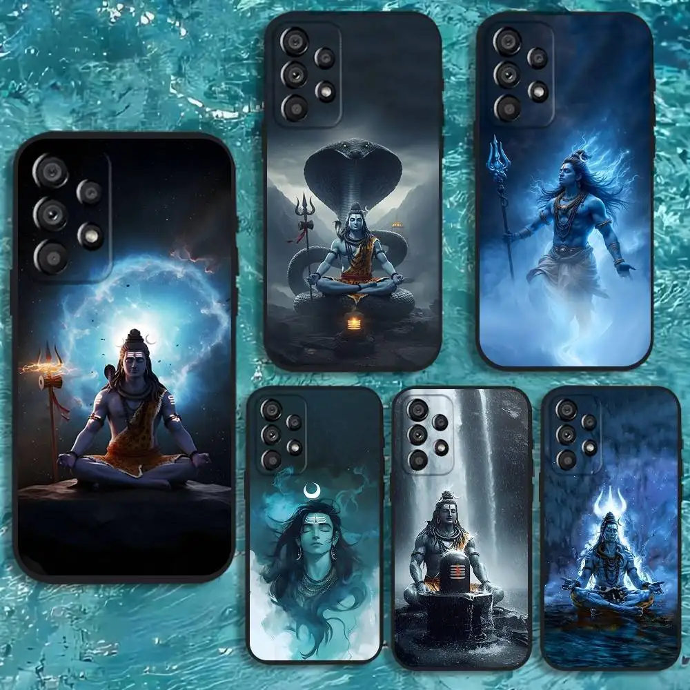 

Lord Shiva Mahadev Of India Phone Case For Samsung Galaxy A20,A21s,A22,A31,A32,A52,A53,A72,73,A80 Soft Black Cover