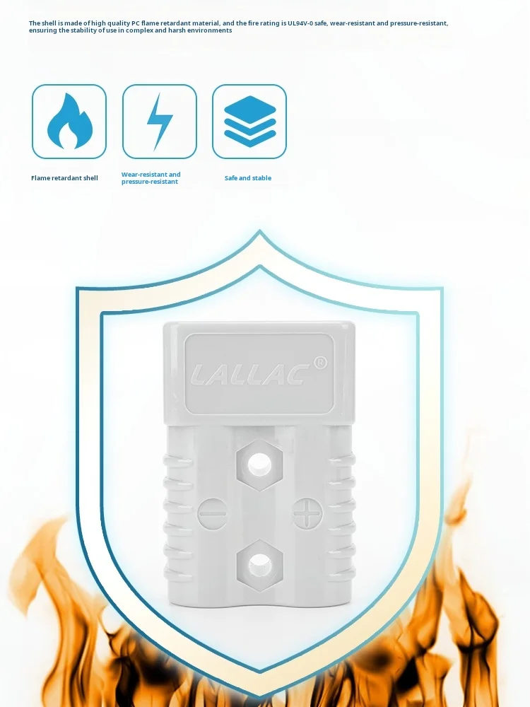 Connector 50A/80A/120A For Anderson Style Plug DC Power Solar Caravan Motorcycle Socket Battery Charging Adapter Accessories