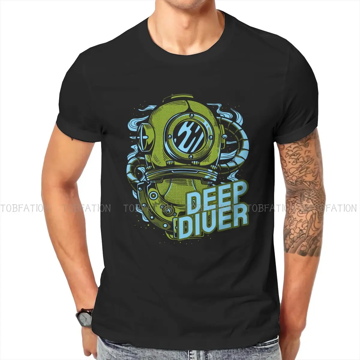 Deep Diver Style TShirt Dive Scuba Diving Top Quality Hip Hop Graphic T Shirt Stuff