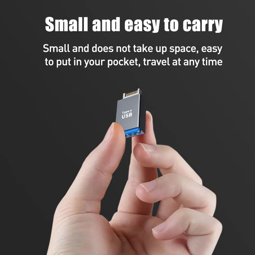 Elbow Front Panel USB 3.1 Motherboard Cable Adapter Type-E Plug Converter Header Expansion