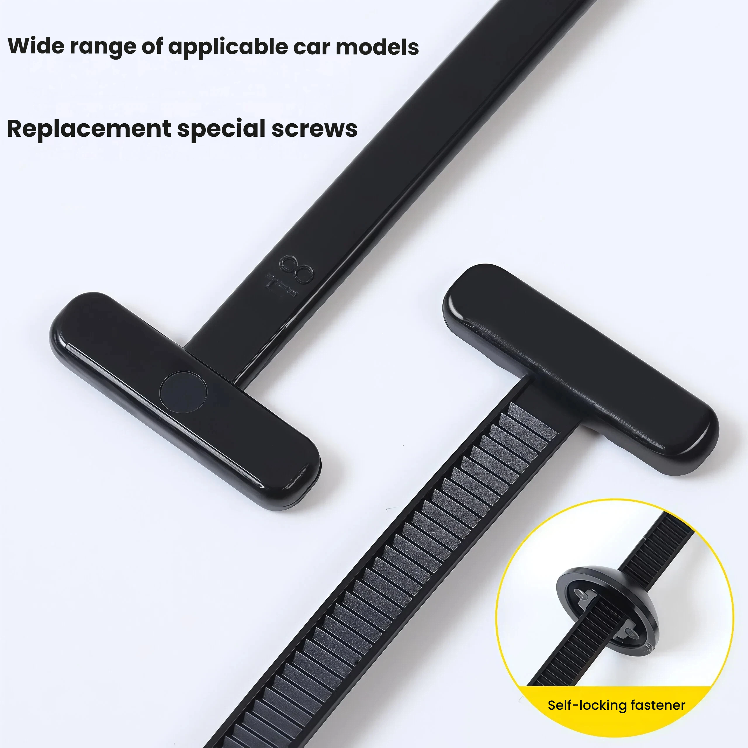 100/200 self-locking universal nylon zip ties, zipper style daily maintenance, fixed luggage compartment mudguard maintenance