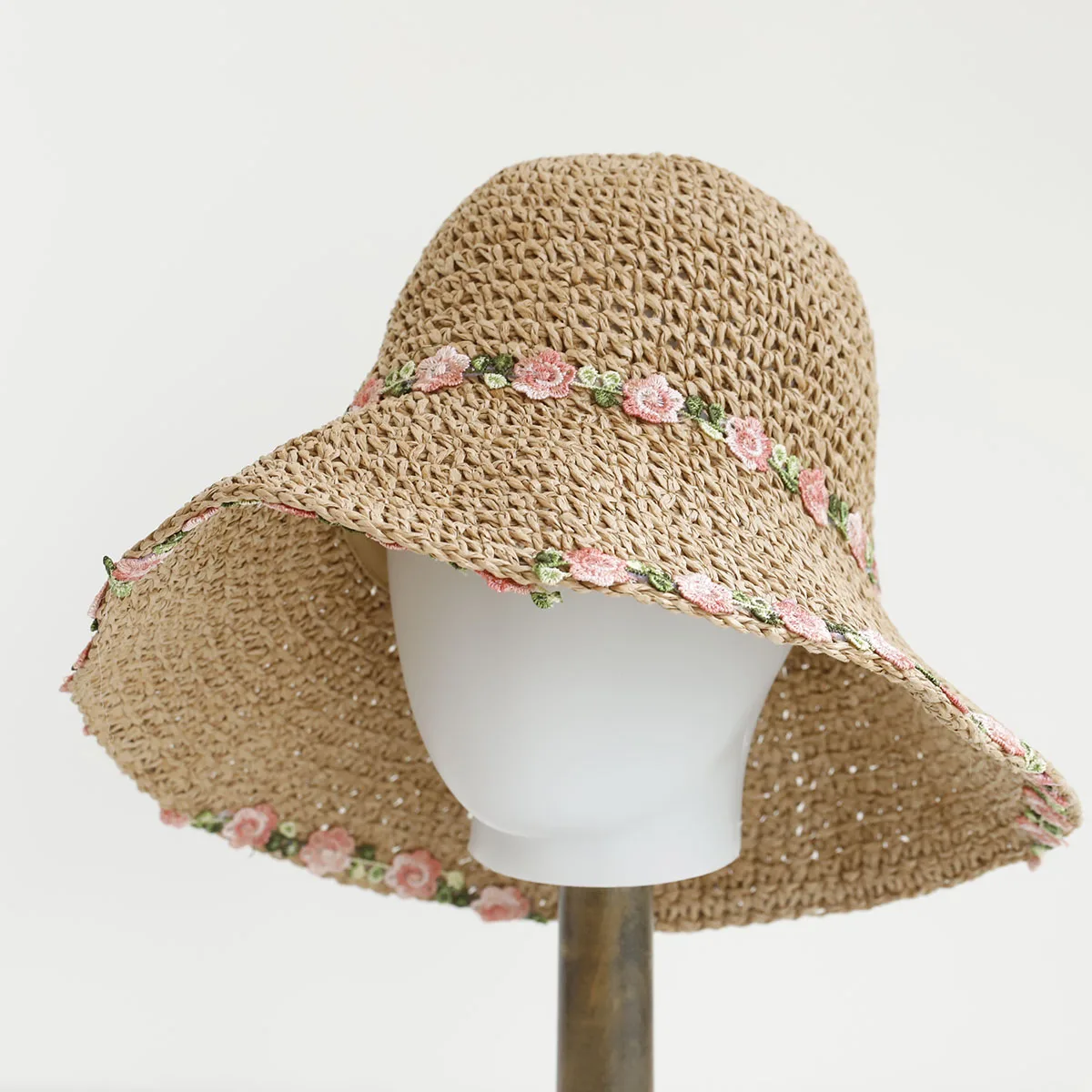 Handmade Flower Sun Hat for Summer