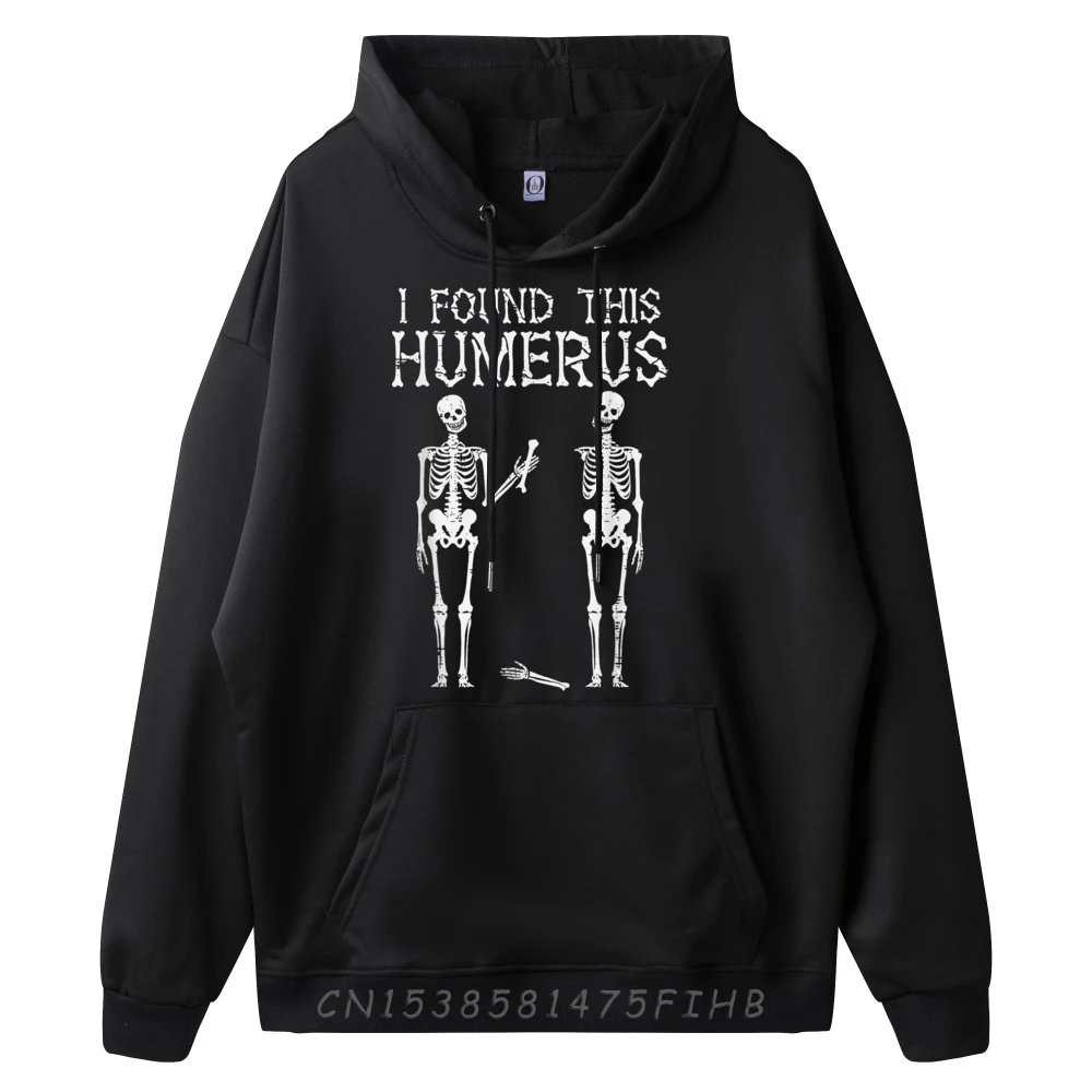 Halloween Skeleton I Found Humerus Funny Costume Men Christian Sweater Men New Shirts And Oversize Long Sleeve Geek