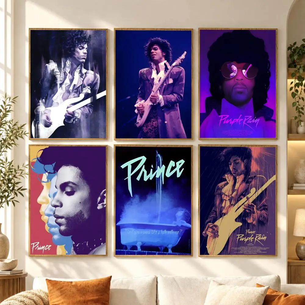 Funk Pop Singer R-Rogers Nelson Poster Modern Waterproof Wall Art for Bedroom Living Room Bar Hallway Decor