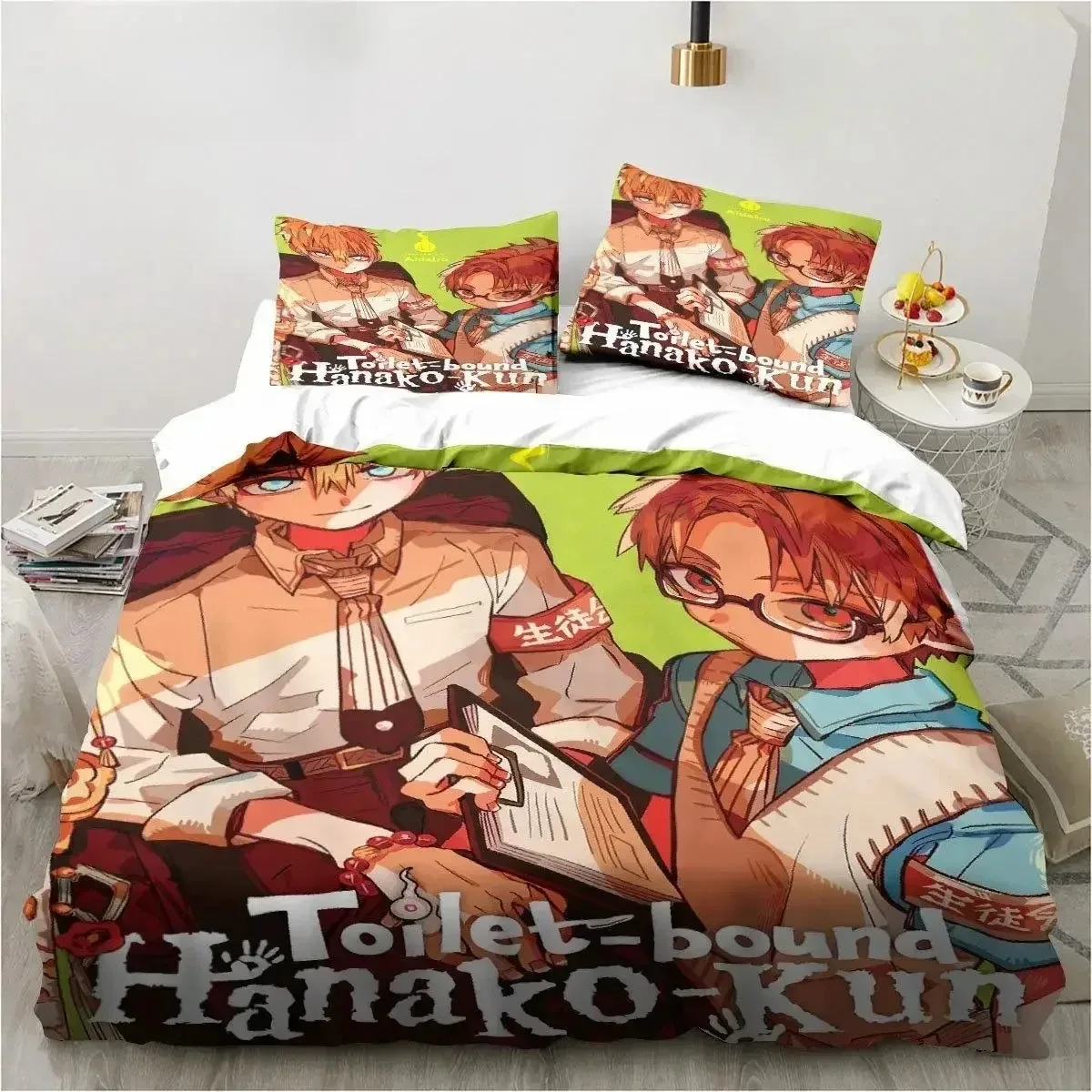 

Anime Toilet-Bound Hanako-kun 3D Printed Bedding Set Duvet Covers Pillowcases Comforter Bedding Set Bedclothes Bed Linen