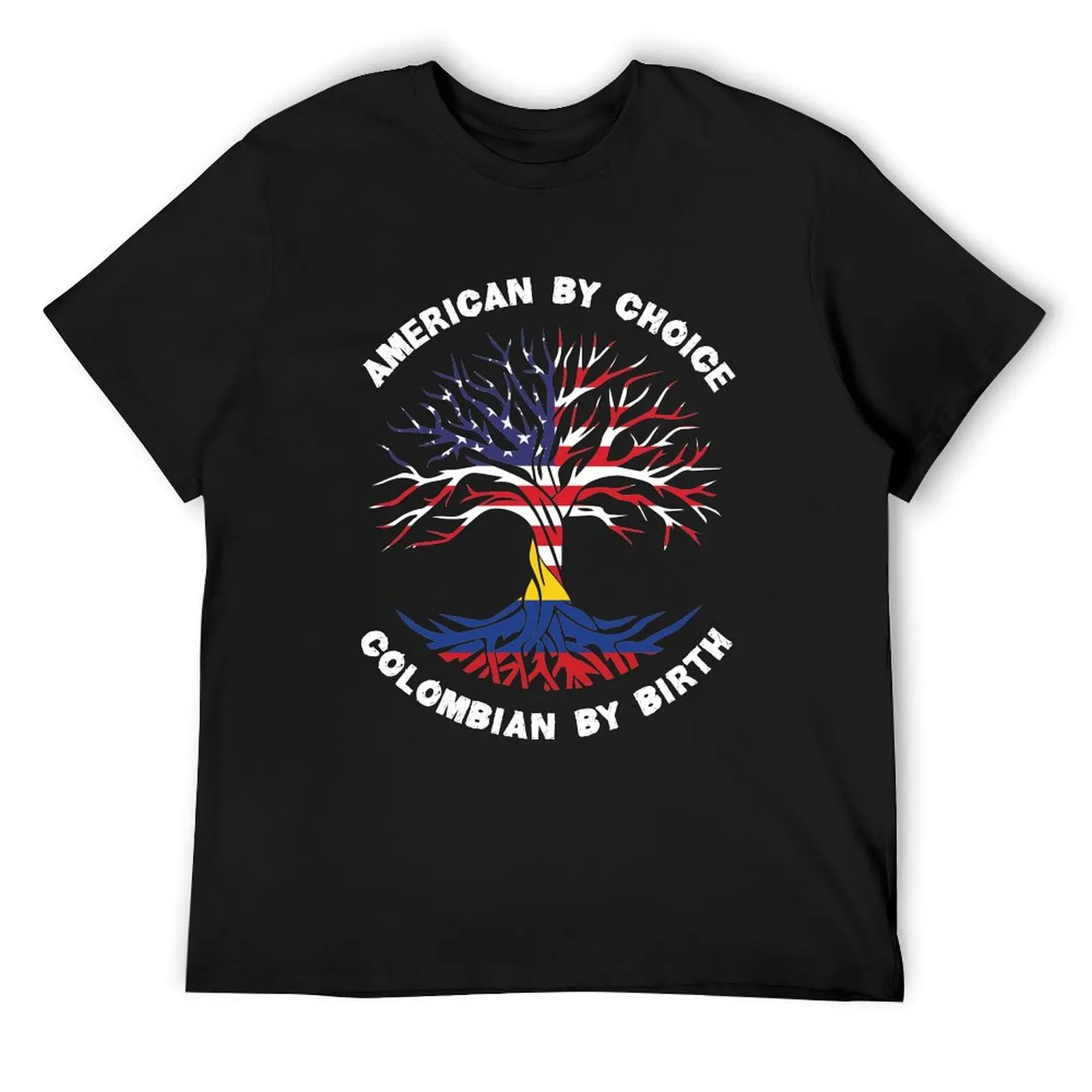 

Colombian By Birth American By Choice, Half Colombian Half American Flag, Colombian Roots Tree T-Shirt