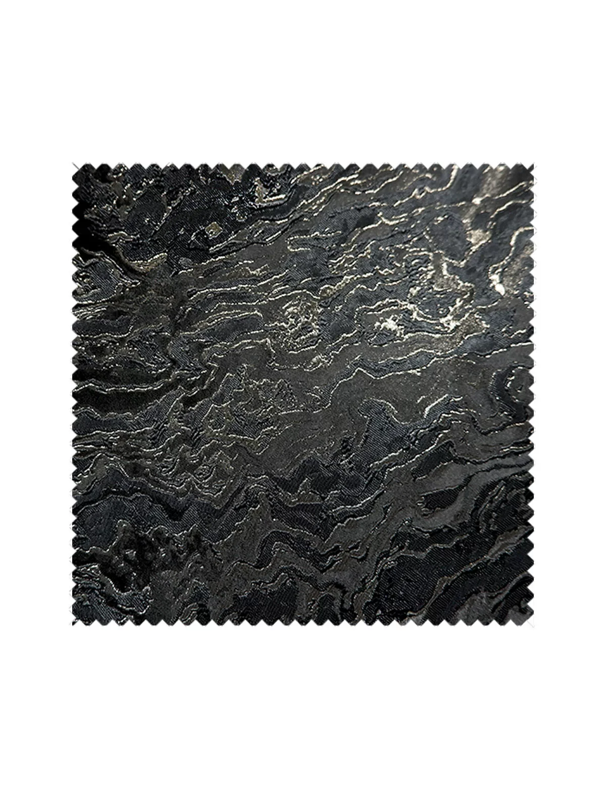 Double sided ripple lava cloud fabric vest jacket Hanfu jacquard designer clothing jacquard fabric