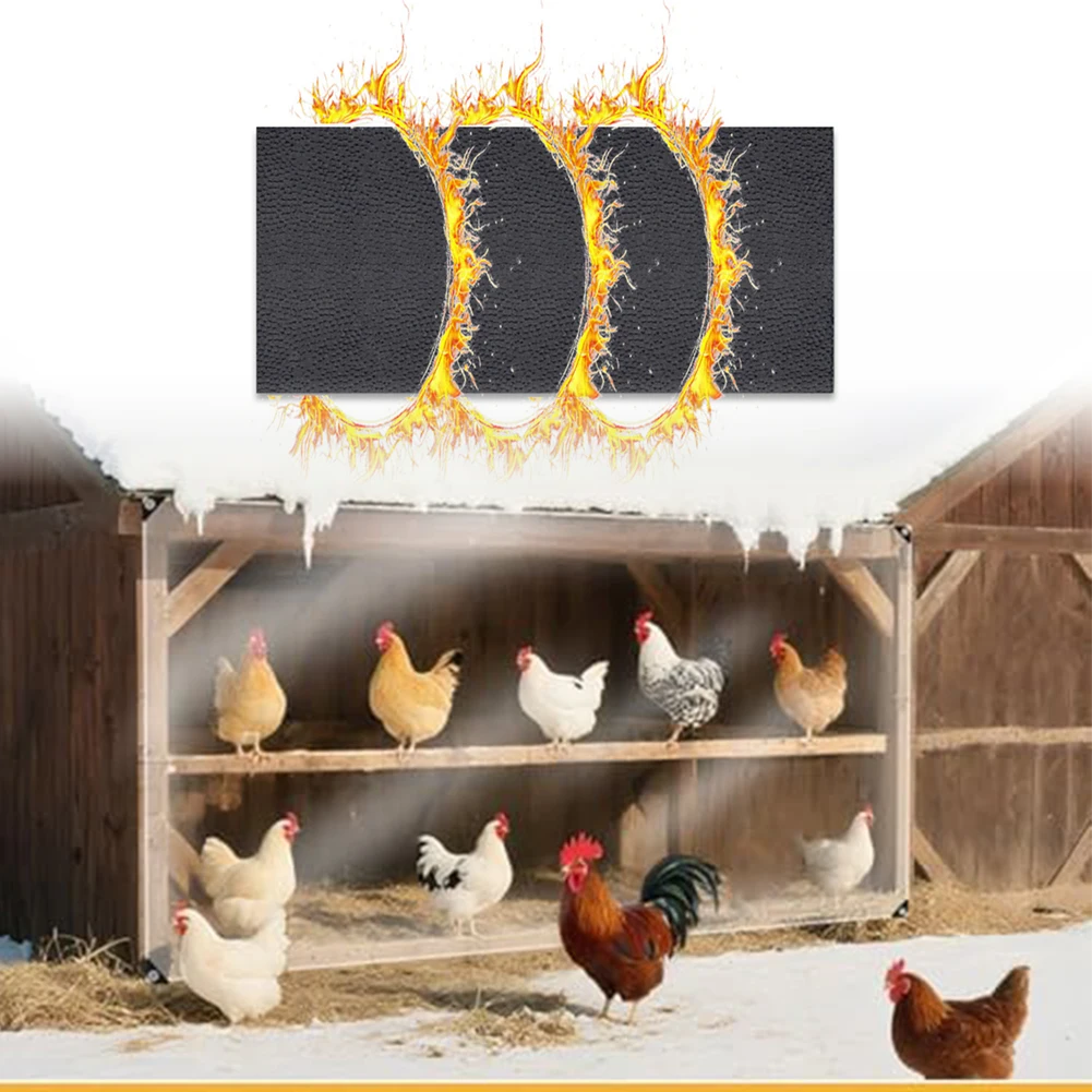 حصيرة مطاطية معزولة شديدة التحمل مع تصميم غير قابل للانزلاق ومواد مقاومة للطقس للاستخدام في أطباق الدجاج والباحات الخارجية