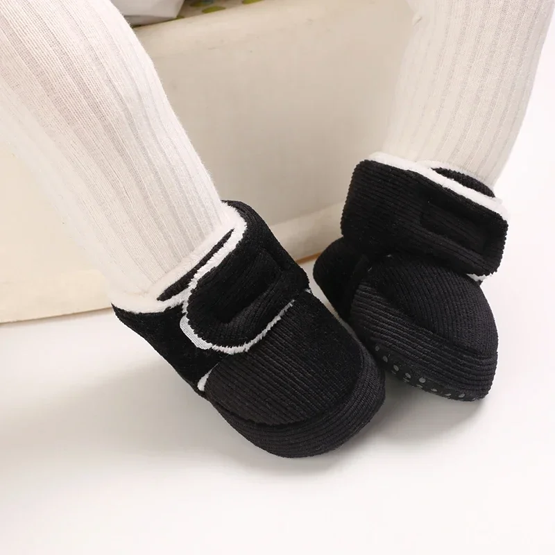 Winter Baby Baumwolle Schuhe Dicke Plüsch Schnee Stiefel Weiche Casual Wanderschuhe für 0-18 Monate Alt Bequeme Kleinkind Schuhe – Detail 17
