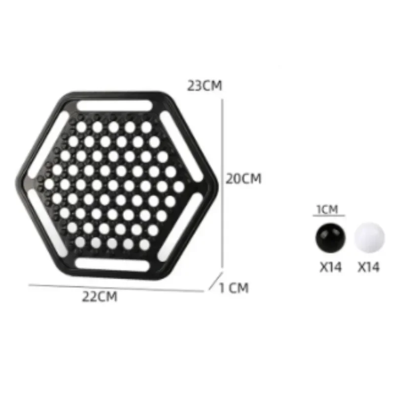 Push hard Chess Set - Family Children's Strategy Train Black White Board Toys Interactive Logic Game for Parent-Child Engagement