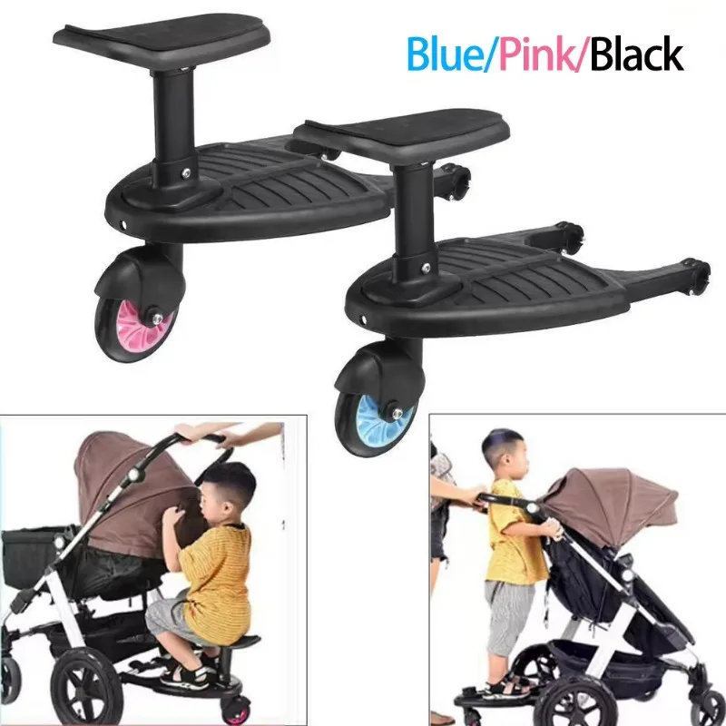 BE55: Buggy Standing Plate for Second Child, Universal Stroller Board, Auxiliary Pedal for Most Pushchair Brands, Toddler