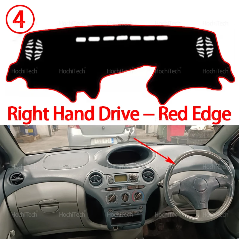 Anti-schmutzige Matte Pad Sonnenschirm Dashmat Schützen Auto Zubehör Dashboard Abdeckung für Toyota Yaris XP10 XP20 Erste Generation 1999-2006 – Detail 12