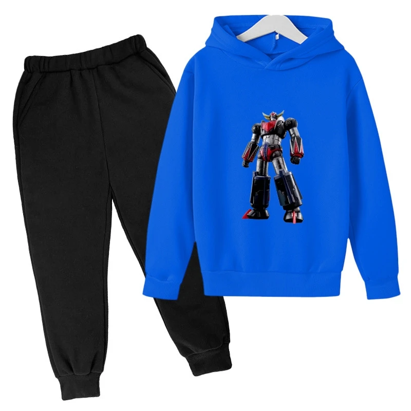 Transformation Robot Spring Autobots Tracksuits Boys Outfits Sets Streetwear Kids Clothes Hoodie+Pants set