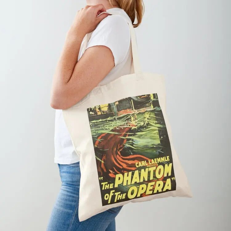 

THE PHANTOM OF THE OPERA Advertisement Vintage Musical Theatre Tote Bag Gift bag hand bag ladies shopping bags foldable