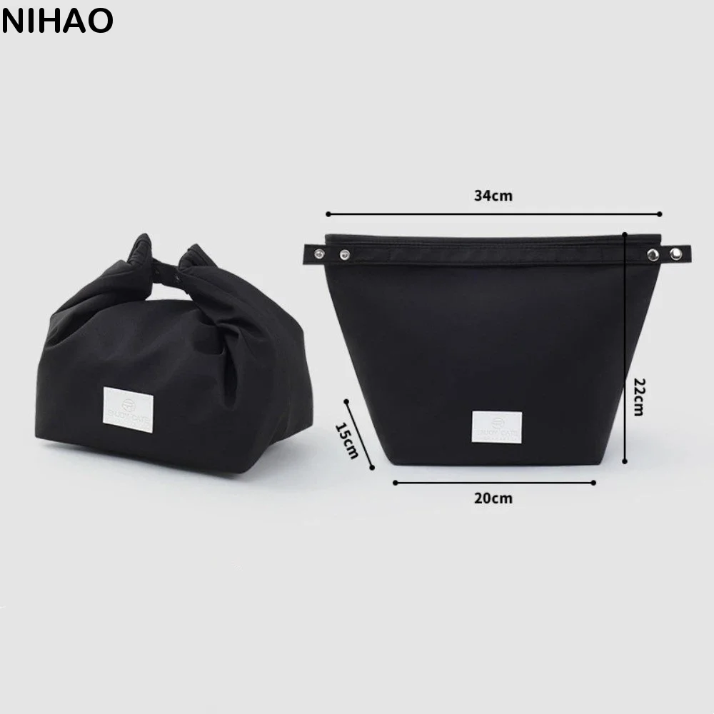 Practical Portable Lunch Box Bag Large Capacity Waterproof Lunch Pack Foldable with Handle Food Thermal Handbag Outdoor