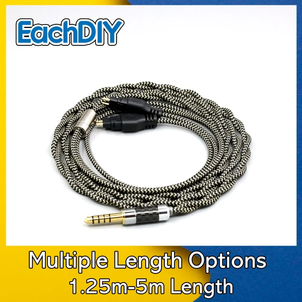 

2 Core 2.8mm Litz OFC Earphone Shield Braided Sleeve Cable For Sennheiser HD580 HD600 HD650 HDxxx HD660S HD58x HD6xx LN008049