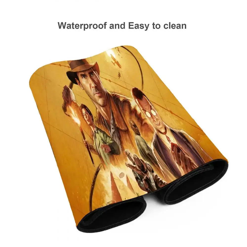 Permainan Baru Indiana Jones dan Great CircleMouse Pad Lucu HD Desk Pad Diperpanjang Keyboard Tikar Besar 100X50Cm XXL Gamer Mousepad