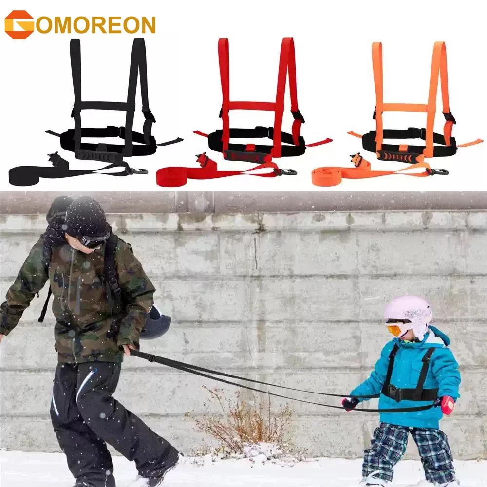 1PCS Kids Ski Training Harness Skiing Trainer Speed Control Teaching Snowboard Safety Belt for Beginner Toddler Skiing Harness