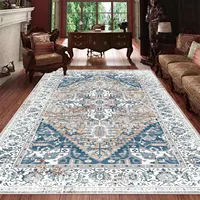 Classic Persian Style Luxury Rug Elegant Washable Carpet for Living Room Bedroom Sophisticated Home Decor Floor Mat Kitchen Mat