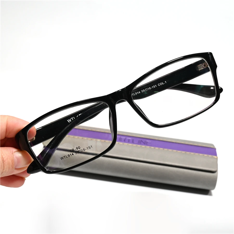 

Rockjoy 150mm Oversized Myopia Glasses Male Women 0 -100 125 150 175 200 225 250 Anti Blue TR90 Diopter Eyeglasses Frame Men