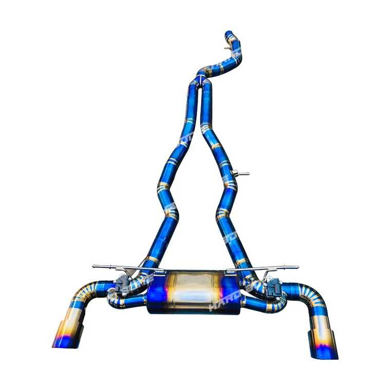 

Высококачественные Популярные выхлопные наконечники из титанового сплава с голубым покрытием, переменный клапан двигателя для TOYOTA SUPRA A90 3,0 T