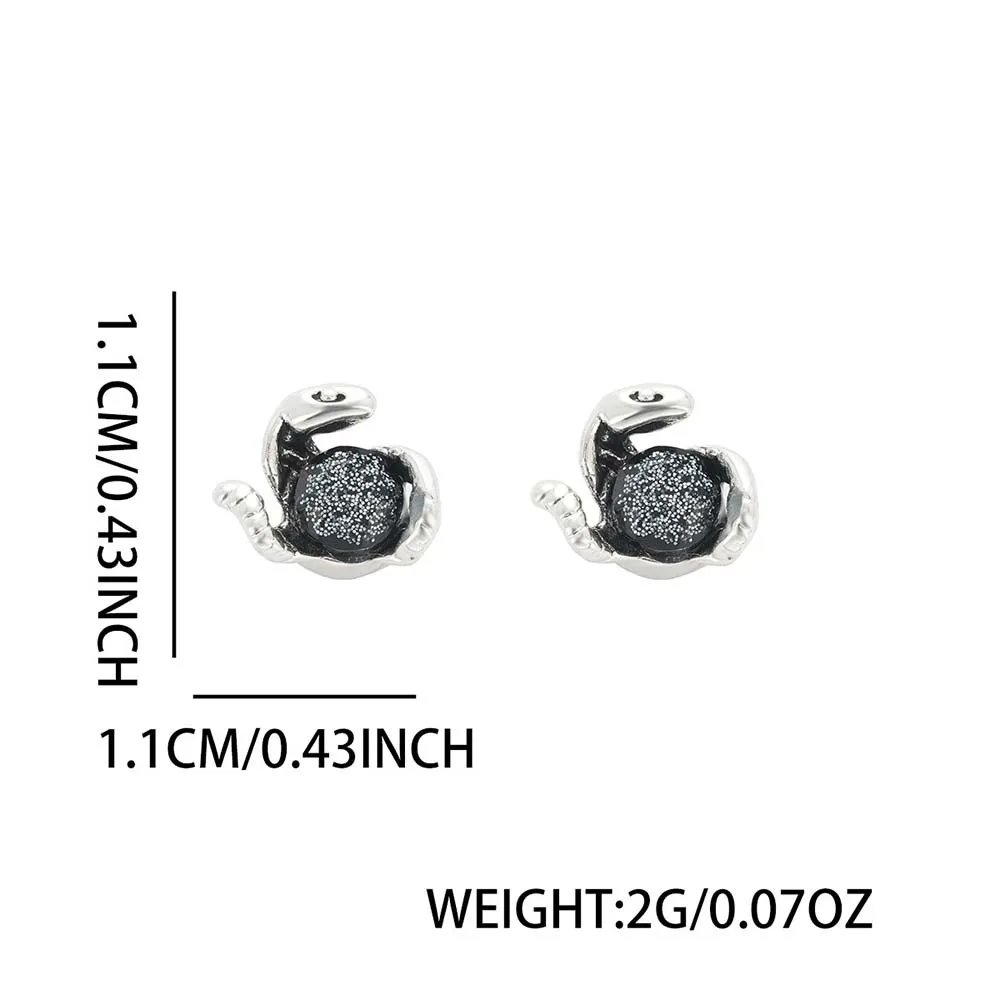 Vintage Silver Color Magnetic Stud Earrings Eye of Medusa No Piercing Ear Clips Punk Earrings for Men Cool Party Punk Jewelry view 6