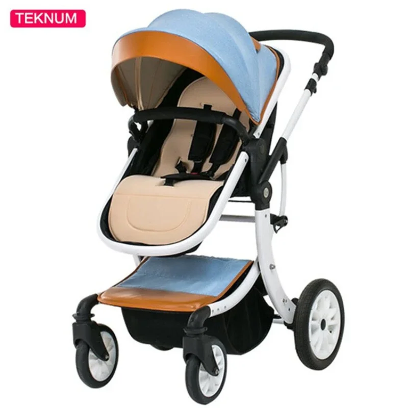 Baby Stroller Can Sit Reclining High Landscape Folding Shock Absorber Light Newborn Baby Child Stroller New X-type Frame Increas