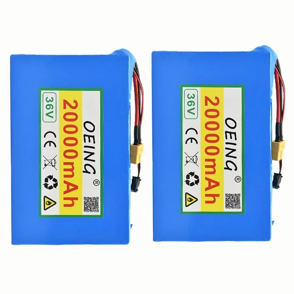 NEW 10S2P 36V 20Ah 450Watt 18650 Lithium Ion Battery Pack For Scooter Skateboard Ebike Electric Bicycle 42V 37V 35E XT60 SM 2P