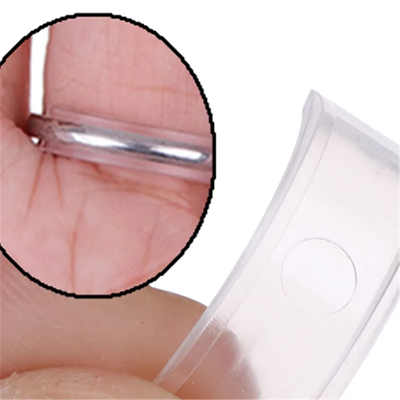 1Set Silicone Invisible Clear Ring Size Adjuster Guard Tightener Resizer Jewelry Tools Resizing Loose Rings Tool Accessories