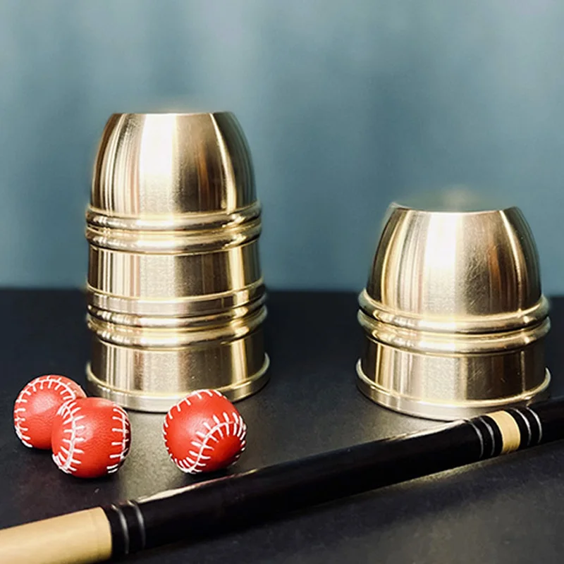 Cups and Balls Magic Trick Medium by Jimmy Fan – Balls Appearing Disappearing Close Up Illusions Gimmicks Props Mentalism Magia