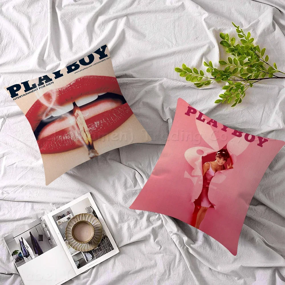 Playboy Movie Sticky Personalized Picture Text Home Decorative Pillows Household Gifts 45x45cm