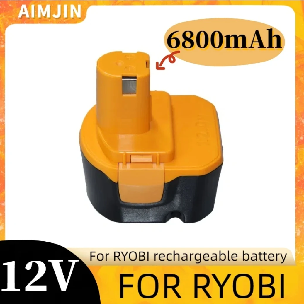 

4800mAh 6800mAh 9800mAh for Ryobi 12V Power tool Battery Replacement B-8286 BPT1025 RY-1204 1400143 1400652 1400670 440000